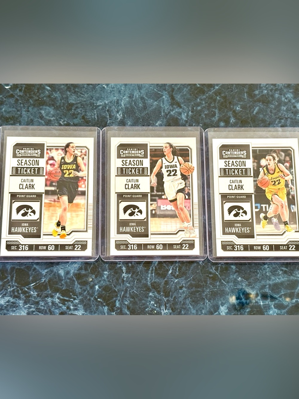 Caitlin Clark Basketball Cards Season Tickets Panini Contenders